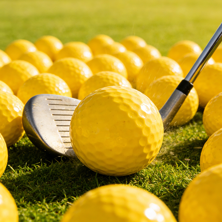 Golf Exercise Equipment - 10pcs Yellow PU Soft Golf Practice