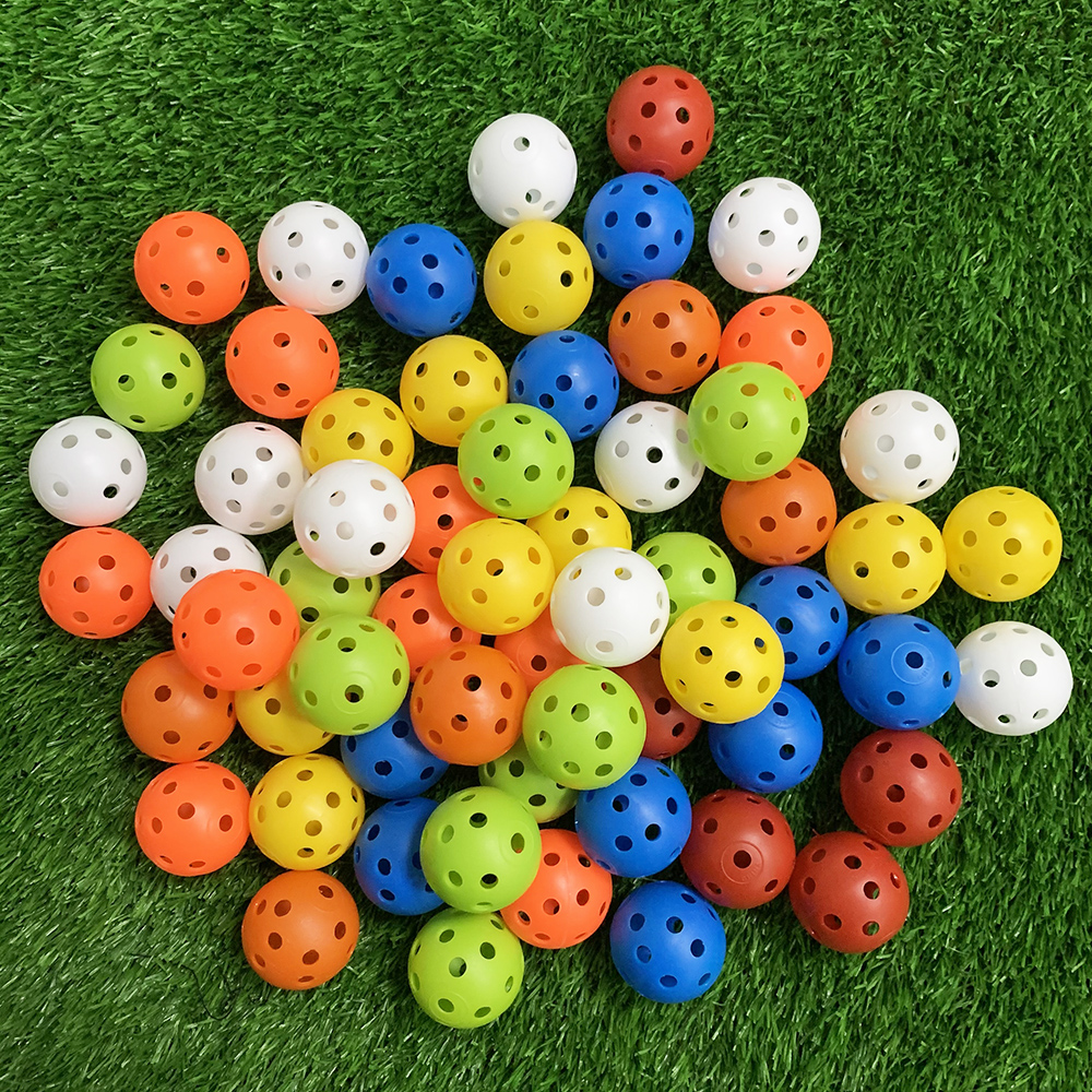 Golf Exercise Equipment - 24Pcs/Bag 42MM Practice Golf Ball Perforated