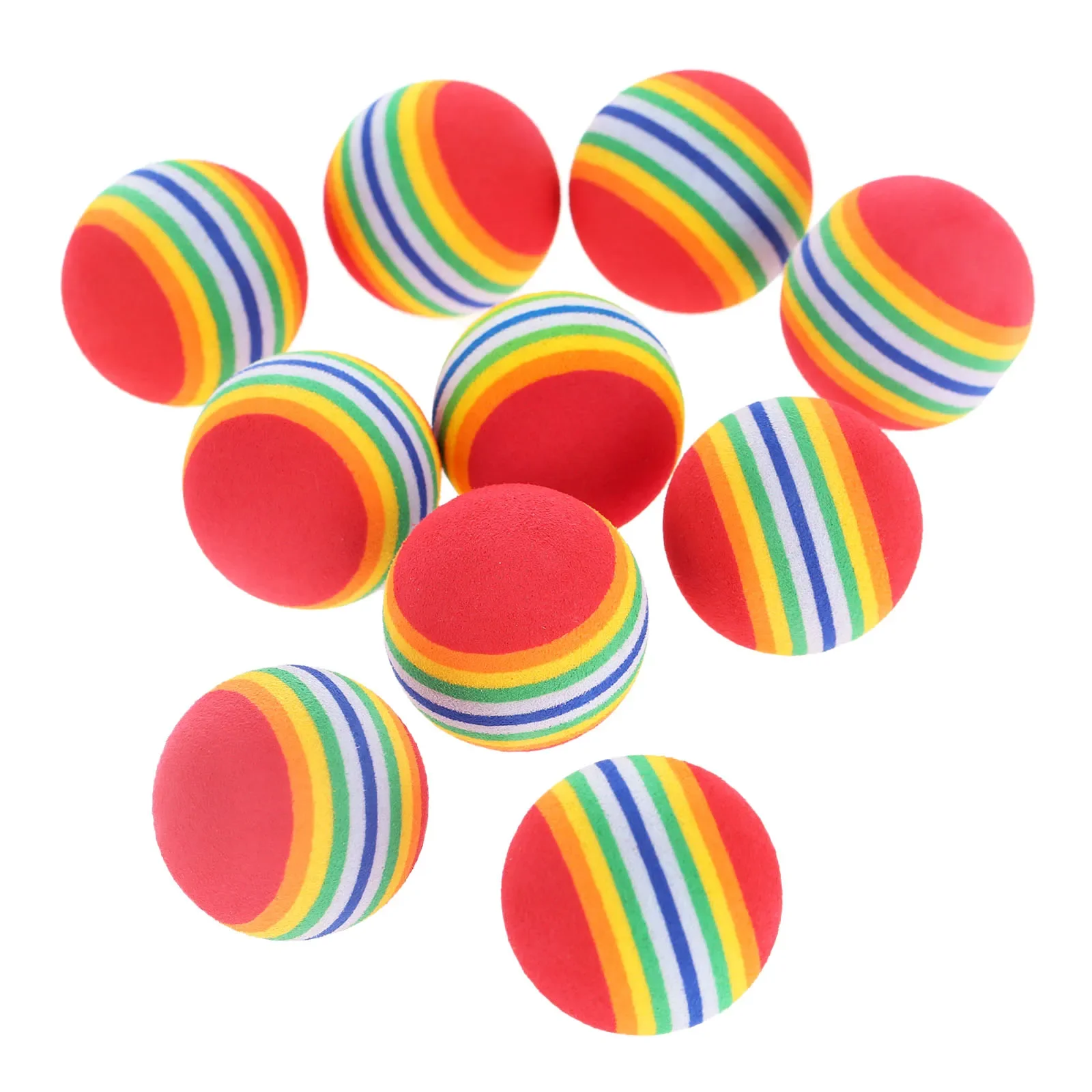 10Pcs 38mm Soft Golf Swing Pra - Golf Exercise Equipment 评论和价格